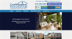 Desktop Screenshot of craftmastersremodelingmd.com